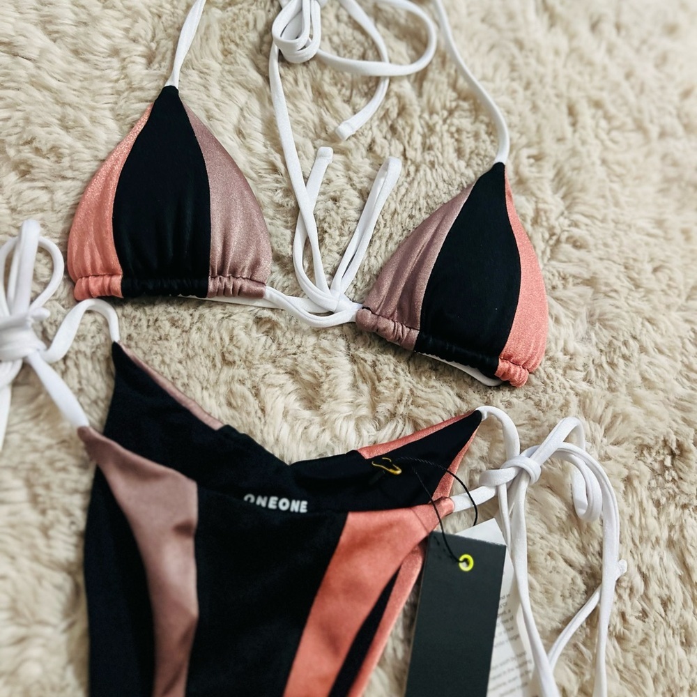 NWT OneOne Swimwear ARIEL Skimpy Bikini  SET size XS - Picture 7 of 12